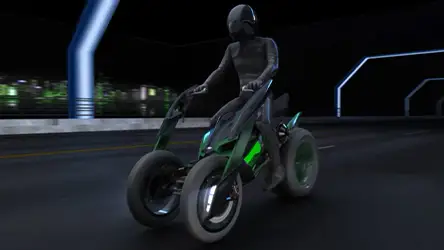 La moto futurista de Kawasaki img1